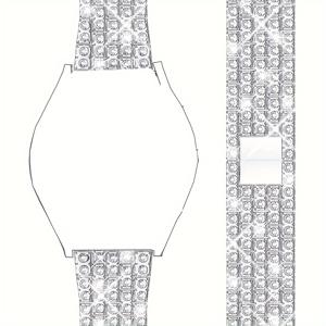 TEMU 삼성 3 액티브 2 기어 S2/3 40mm 44mm 클래식 43mm 47mm 밴드 46mm 아마즈핏 GTR 가민 틱워치 포슬 시계줄 금속 라인스톤 디자인 시계밴드 스타일리시 2024 신모델