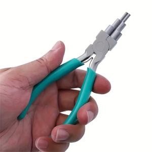 TEMU 1pc 주얼리 플라이어 탄소강 둥근코 플라이어 3-10mm 반지 DIY 와이어 루핑 주얼리 제작 도구, 금속 재질, 주얼리 제작 용품