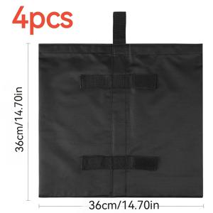 TEMU 4pcs 캐노피 무게 모래 주머니, 캐노피 옥외 광고 텐트 차양, 팝업 캐노피 텐트 무게 가방 (모래 없음) 용 고정 방풍