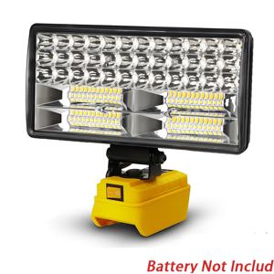 TEMU DeWALT 배터리용 무선 LED 작업등 1개 - 듀얼 USB 고속 충전, 캠핑 및 자동차 수리, 비상 상황 및 작업 현장용 휴대용 야외 조명, 매트 마감, 배터리 미포함