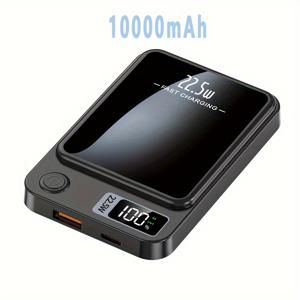 TEMU 10000mAh/5000mAh 대용량 휴대용 파워 뱅크, 자석 무선 충전기, PD20W 고속 충전, iPhone15/14/13/12 시리즈, 모바일 디지털 전자 기기, USB/Type-c/ 비상 백업 배터리 팩, 비즈니스, 선물용|보조배터리