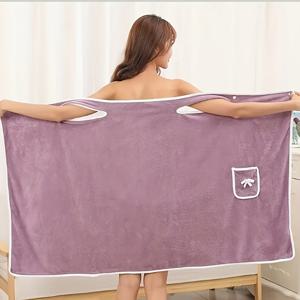 TEMU 1pc 착용 가능한 대형 목욕 타월 - 가족 및 야외 두꺼운 목욕 스커트 - 물 흡수 빠른 건조 목욕 타월 - 샤워 제품 - 사우나 짧은 스커트, 스파 사우나 액세서리 - 욕실 액세서리|수건|샤워타올|샤워커튼