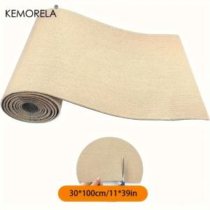 TEMU KEMORELA 자체 접착 고양이 스크래치 매트, 30xcm 내구성 있는 폴리에스터, 맞춤형 가구 보호대, 선반 및 기타용, 내마모 회색 질감 표면, 고양이 벽 및 가구 보호에 완벽함, 유연한 핏 디자인