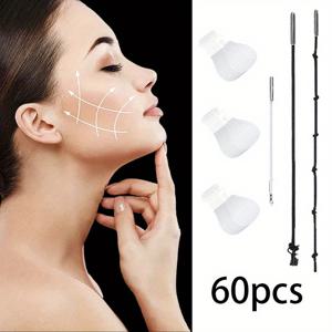 TEMU 60/120 보이지 않는 얼굴 테이프, 얼굴 스티커, 메이크업 도구, 메이크업 테이프, 보이지 않는 패치, 얼굴 목 및 눈 패치, 얼굴 미용