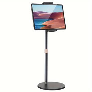 TEMU 범용 태블릿 마운트 - 조절 가능한 높이, 360° 회전, 데스크용 금속 전화기 홀더, Ipad Pro Air Mini/Iphone/Kindle (4.7