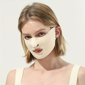 TEMU 3pcs 초박형 여름 얼굴 태양 보호 마스크 - 통기성 및 빛 차단, 낚시, 사이클링, 러닝, 해변, 운전, 골프, 캠핑 및 더 많은 활동을 위한 신축성 있는 귀 루프 디자인 - 필수 야외 스포츠 액세서리, 사이클링 액세서리|통기성 있는 면 마스크|신축성 있는 핏