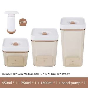 TEMU 4pcs 실리콘 진공 보관용 식품 보관용기, 투명한 뚜껑이 있는, 사각형, 재사용 가능, 플립 탑 디자인, 주방 및 식료품 보관용기, 곡물, 곡물, 식료품 보관용기 필수품에 적합