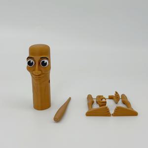 TEMU 3D 프린팅 튜텅 튜텅 튜텅 사후르 만화 캐릭터 스탠드 - 현대적인 만화 패러디 선물, 장난 아이디어, 친구나 동료를 위한 홈 데코 선물 - 아버지의 날을 위한 완벽한 선물 - 이탈리아 브레인스토밍 아이디어 조각상 - 수집 가능한 모델