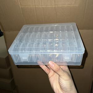 TEMU 투명 플라스틱 보석 정리함 30개 세트 - 구슬 및 소품 보관용, 그리드 칸막이 디자인으로 쉽게 확인 가능, 보석 수납함 | 투명한 설계로 보석류 정리