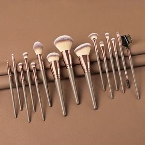 TEMU 15PCS 전문 메이크업 브러쉬 세트, 합성 강모 페이스 파우더 블러쉬 파운데이션 아이 섀도우 블렌딩 브러쉬 키트, 메이크업 초보자에게 이상적
