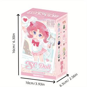 TEMU SIMONTOYS TEENNAR 클럽 시리즈 12인치 BJD 인형, 움직이는 관절 - 파란 모자를 쓴 매력적인 금발 소녀, 방 장식 및 수집가에게 완벽, 이스터나 할로윈 선물로 이상적