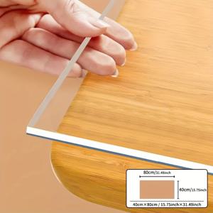 TEMU PVC 1.0mm 두께 투명 테이블보, 고품질 및 스크래치 방지 내열성 테이블 커버, 책상 표면 보호 필름, 가정용 호텔 식탁 천 커피 테이블 천 가정용 테이블보 1개|필름
