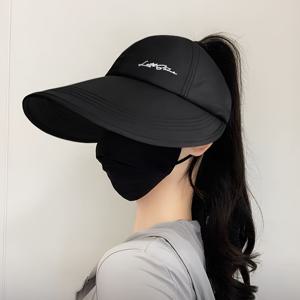 TEMU 여름용 여성용 넓은 챙의 가벼운 통기성 빠른 건조 덕빌 캡, 썬햇|여름모자