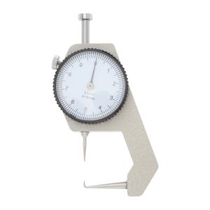 TEMU 휴대용 두께 측정기, 0-10mm 곡선 팁, 분해능 다이얼 게이지, 보석, 튜브, 인조 가죽용 - 휴대 가능하고 정확한 게이지