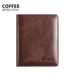 TEMU ANYANU 빈티지 정품 가죽 남성용 지갑 - 슬림 RFID 차단, 상위층 소가죽, 신용 및 직불 카드용 안전 스냅 클로저가 있는 멀티 카드 거치대, 카드 거치대 지갑|카드지갑|지갑|가죽가방