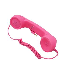 TEMU 코일 베이스가 있는 화이트 데스크 폰 - 및 아이폰용 레트로 벽걸이 핸드셋, 푸시 버튼 컨트롤, 3.5mm 헤드셋 잭, 배터리 필요 없음, 집이나 사무실 장식에 이상적, 홈 데코 폰|비너스 디자인|플라스틱 구성