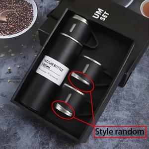 TEMU 500ml/17oz 스테인리스 스틸 보온병 3컵 세트 - 뜨거운 또는 차가운 음료에 적합한 보온 물 및 커피 병