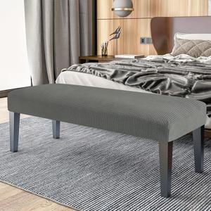 TEMU 1pc 현대 자카드 옥수수 섬 벤치 커버, 실리커 그립, 드로스트링 클로저, 나일론 폴리에스테르 코르도로이 직물, 기계 세탁 가능, 손 세탁 가능, 폴리에스테르 및 스판덱스 혼합, 200-/㎡ 사각 그램 무게