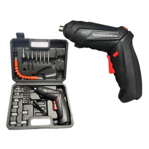 TEMU 48피스 전기 드라이버 세트 4.2V 충전식 리튬 배터리 다기능 미니 접이식 핸드 드릴, USB 충전 기능 및 90° 회전 가능