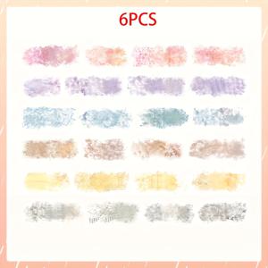 TEMU 6pcs 파스텔 오므레 테이프 세트 - 물감 영감, 조명 컬러 테이프 DIY 스크랩북, 폰 케이스 및 공예 프로젝트 - 방수 및 내구성 플라스틱 테이프, 스크랩북 용품 | 테이프 디자인 | 방수 접착제