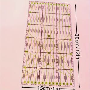 TEMU 1pc 30X15Cm 다기능 패치워크 규, 그리기 규, 패치워크 규, 퀼팅 규, 의류 패턴 규, 절단 규, 패치워크 규, 절단 및 수선 의류 규, 실 규, 수선 규, 곡선 규.