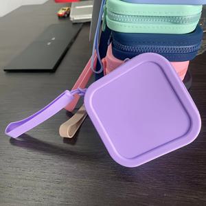 TEMU 1pc 실리콘 핸드백 정리함 - 키, 립스틱, 카드, 이어폰을 위한 휴대용 지퍼 보관 가방 - 프린트 없음, 손으로 쉽게 세척 - 컬러 옵션