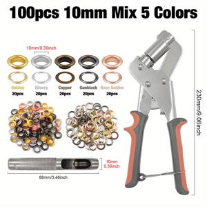 TEMU 6Mm/10Mm 크림핑 플라이어 개의 아이렛과 구멍 펀치가 포함되어 있습니다