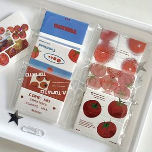 TEMU 아이돌 포토카드 포장 및 선물 포장용 한국 스타일 미니 접이식 카드 120개