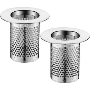 TEMU 2개 세트 5cm 필터 배수 필터 스테인리스 스틸 방청 필터 샤워 배수 헤어 드레인 필터 싱크 필터 주방 욕실 발코니 바닥 배수에 적합