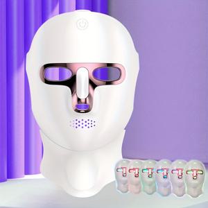 TEMU 7색 마스크 장치 얼굴 및 목 미용 케어 도구, USB 충전식, 살롱 가정 사용 가능, 여자친구와 친구들을 위한 발렌타인데이 선물, 어머니날 엄마를 위한 선물