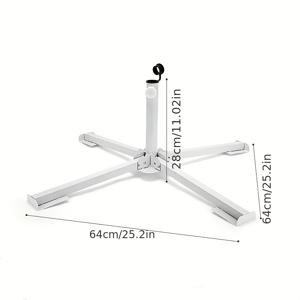 TEMU 1pc 스테인레스 스틸 야외 선샤인 우산 베이스 - 내구성, 휴대용 광고 스탠드, 파티오, 정원, 또는 상업용으로 사용할 수 있는 백색 플라스틱 버킷 디자인, 쉬운 조립, 광고 우산 베이스 | 현대식 파티오 우산 | 조절 가능한 우산 스탠드