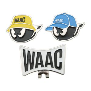TEMU 2025년 새로운 골프 모자 클립 세트, WAAC 문구가 있는 컬러 블록 디자인으로, 티타늄 합금으로 제작되어 골프 팬들에게 이상적인 골프 액세서리입니다. | 독특한 모자 클립 | 내구성 있는 구조