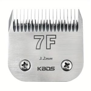 TEMU 1개 KBDS 7F 고탄소강 애견 미용 클리퍼 블레이드, Andis, Oster, Wahl, Heiniger A5 클리퍼와 호환, 애완동물 트리밍용 3.2mm 크기