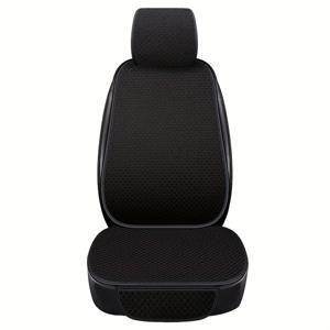 TEMU 리넨 자동차 시트 쿠션 세트 - 미끄럼 방지, 통기성 좋은 앞좌석 커버, BMW, KIA, AUDI 등 - 쉬운 관리, 사계절용 편안함