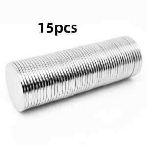 TEMU 15X1Mm 얇은 디스크 자석 - 스크랩북, 사무실 고정제 및 주방 사용을 위한 자석 스티커, 희귀한 지구 자석 네오디뮴으로 만든 원형 평면 자석 디스크.