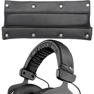 TEMU 베이어다이나믹 DT770, DT860, DT880, DT880PRO, DT990 헤드폰용 PU 가죽 교체용 헤드밴드 쿠션 패드와 메탈 스터드 - 편안하고 내구성 있는 수리 부품, 헤드폰 수리 부품 | 스타일리시 이어폰 액세서리 | PU 가죽 쿠션