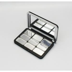 TEMU 1pc 스테인레스 스틸 독립형 접이식 다기능 자석 화장품 보관함, 거울 포함, 전기 없이 사용, 눈썹, 블러시, 글리터, 손톱 페인트, 립스틱 및 컨실러에 완벽|매니큐어
