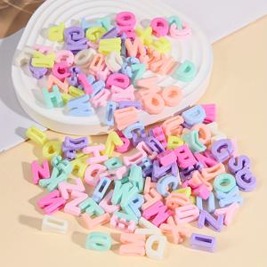 TEMU 302개 알파벳 문자 비즈 - 파스텔 아크릴 스페이서 비즈, DIY 팔찌 & 목걸이 만들기용 - 대문자 & 소문자, 매끄러운 가장자리, 가벼운 공예 재료, 팔찌 및 목걸이 제작용, 생동감 있는 비드 디자인, 광택 마감, 쉬스트링 친화적 디자인