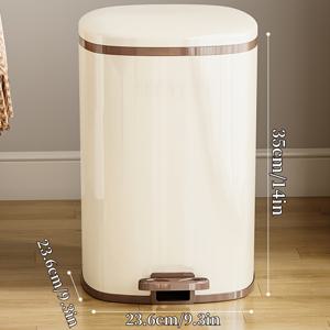 TEMU 홈 및 주방용 페달 뚜껑 포함, 대용량 플라스틱 (15L/20L), 냄새 방지 기능 내부 버킷 분리형, 다기능 재활용 용기 - 홈, 욕실, 사무실, 주방 폐기물 처리 솔루션|음식물쓰레기통