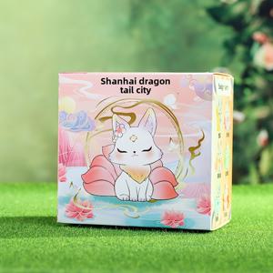 TEMU 9개의 꼬리가 있는 여우, 블라인드 박스, 만화 장난감, 애니메이션 캐릭터 및 장식 조각으로 구성된 귀여운 미스터리 박스. 테이블이나 차를 장식하거나 커플이나 가족에게 선물로 이상적인 선물입니다.