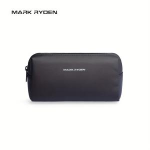 TEMU MARK RYDEN 미니 테크 오거나이저 파우치 - 내구성 있는 옥스포드 원단 컴팩트 충전 케이블 & 보조배터리 수납 케이스, 여행용 슬림 블랙 디자인, 휴가 선물, 디지털 액세서리 키퍼, 모던한 외관, 안전 지퍼 클로저