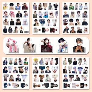 TEMU 100pcs 세븐틴 KPOP 아이돌 스티커 세트 - 자체 접착, 비정형 패턴, DIY 선물 포장, 폰 장식, 컴퓨터, 기타 | 팬들의 일상 사용 및 오프라인 공연에 적합, Kpop 소품 | 생동감 있는 스티커 디자인 | 쉽게 붙이는 접착 스티커, Kpop 액세서리