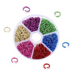 TEMU 6 색 총 1080pcs 피어싱을 만들기위한 오픈 점프 링 매달려 펑크 네일 참 3D 고딕 금속 합금 루프 피어싱 네일 쥬얼리 DIY 연결 링 후프 네일 링 장식