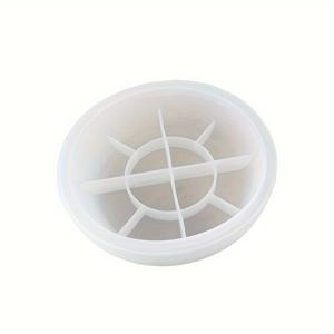 TEMU 대형 에폭시 몰드, 8인치 다육식물용, 주변 실리콘 몰드, 레진, 석고, 콘크리트 시멘트, DIY 주얼리, 메이크업 보관용기, 꽃 화분용