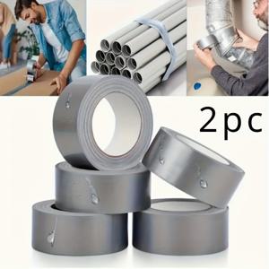 TEMU 2롤 헤비듀티 방수 PVC 덕트 테이프 - 10밀, 전문가용, 자동차 가게, 레스토랑 및 호텔의 다목적 수리에 이상적 (40mm X 10m)