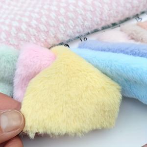 TEMU 6mm 핑크 토끼 모피 소재 - 옷, 모자, 채우기 장난감을 위한 부드러운 플러시 소재 - DIY 조각품 필수품, 조각품 소재| 모피 소재|벨벳 텍스처