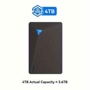 TEMU EAGET USB 3.0 외부 하드 드라이브 - 플러그 앤 플레이, PC, Mac, PS5/4, Xbox용 고용량 기계식 HDD - 게임, 파일, 비디오 및 음악에 이상적 - 250GB, 320GB, 500GB, 1TB, 4TB로 제공