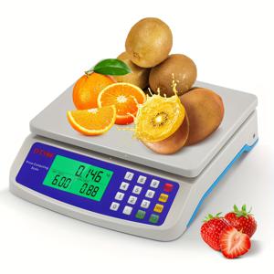 TEMU 30kg/1g 고정밀 디지털 주방용 저울 - 66lb/0.2oz 정확도, LCD 디스플레이, 자동 무게 및 전원 끄기, 식품 안전, 배터리 작동 (2 AA 배터리 포함되지 않음), 주방 저울 | 현대 주방 저울 | 내구성 있는 플라스틱 저울