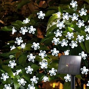 TEMU 벚꽃 태양광 스트링 조명 - 100/50/20 LED, 방수 야외용 솔라 램프 (이스터, 성 패트릭의 날, 생일, 어머니날, 파티, 라마단, 결혼식, 휴가 정원 펜스 파티오 잔디 크리스마스 트리 장식용