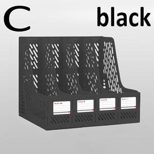 TEMU 1pc 다기능 4층 플라스틱 데스크탑 정리함 - 미완성 파일, 책, 잡지용 사무실 및 가정용 파일 폴더 홀더 - 블랙, 그레이, 그린, 퍼플, 화이트 색상의 공간 절약형 문서 정리기